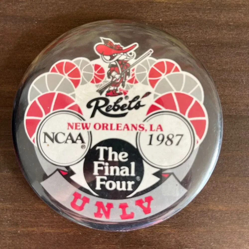 Vintage 80s UNLV Final Four and Running Rebels Pinback Bundle
